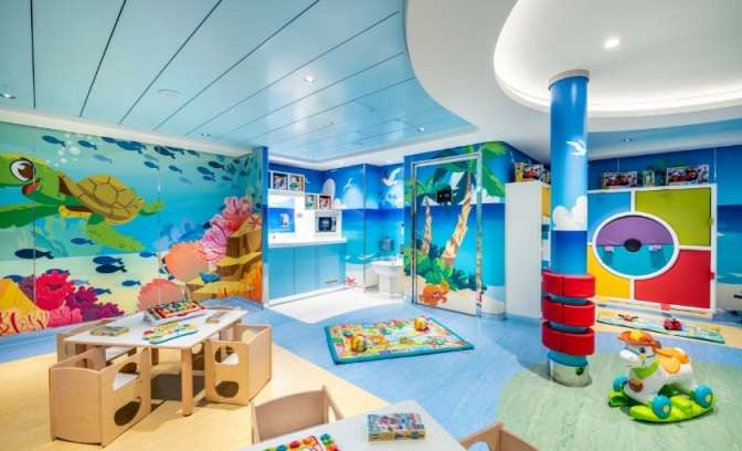 Babyclub op de MSC Virtuosa